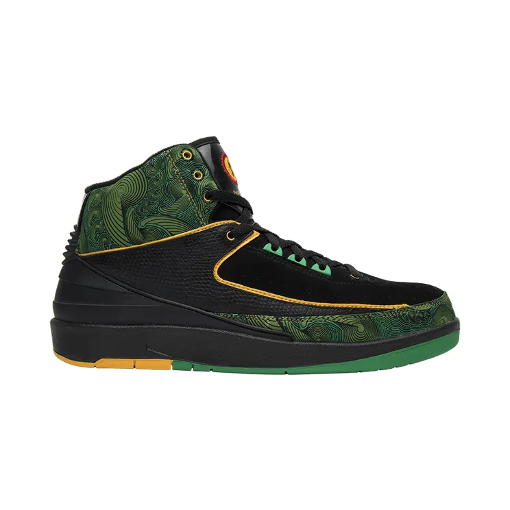 Air Jordan 2 High ‘Doernbecher’ Black/Pro Gold-Lucky Green (318304-071)