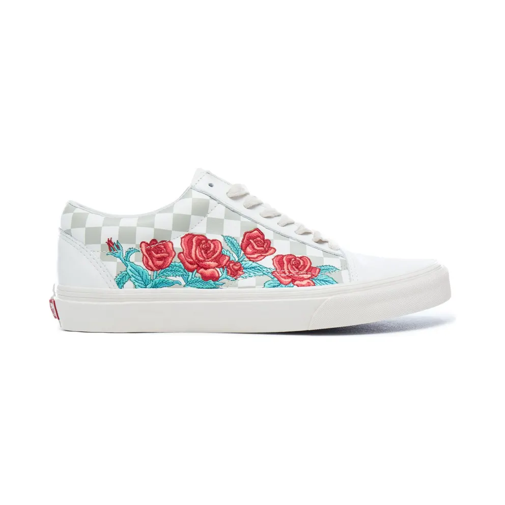 Vans Old Skool Rose Embroidery (White) Marshmallow/Turtledove (VN0A38G3QF9)