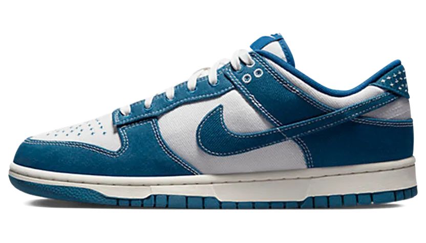 Nike Dunk Low “Shashiko – Industrial Blue” (DV0834-101)