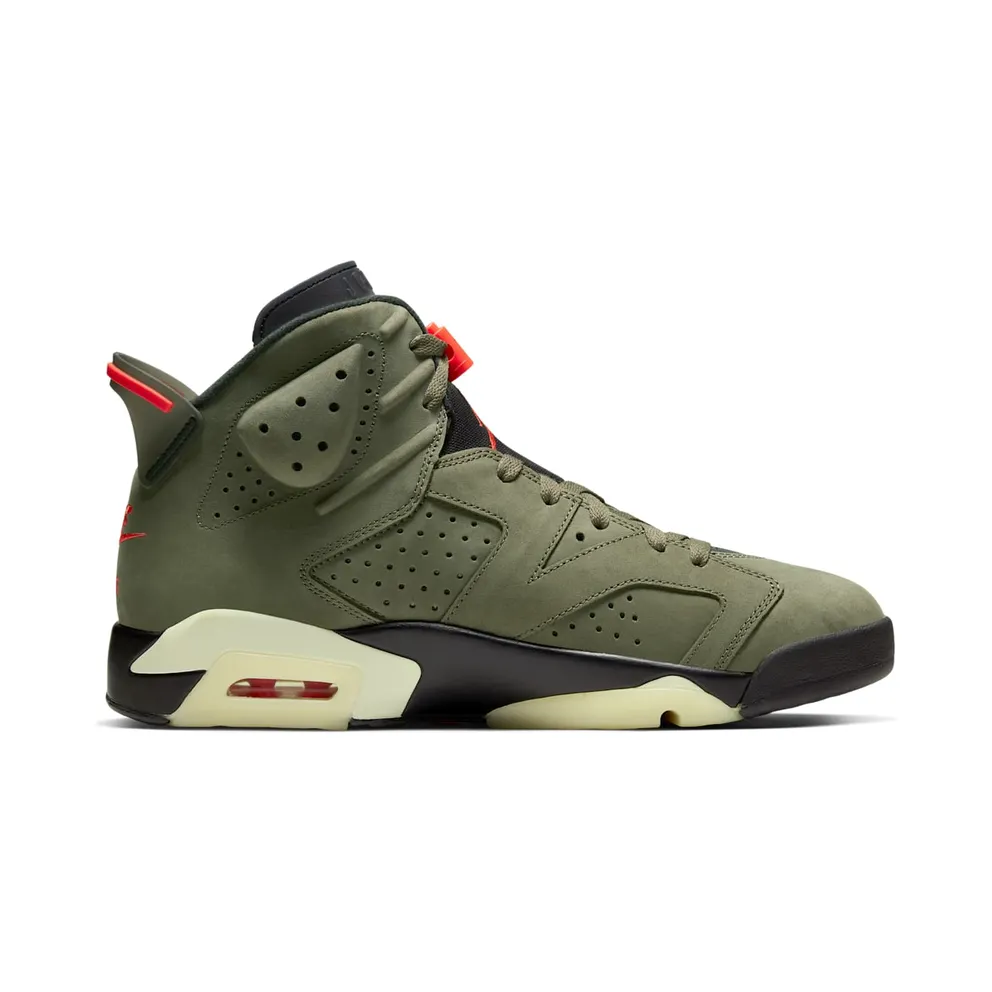 Air Jordan x Travis Scott Cactus Jack Nike AJ VI 6 ‘Medium Olive’ (2019) (CN1084-200)