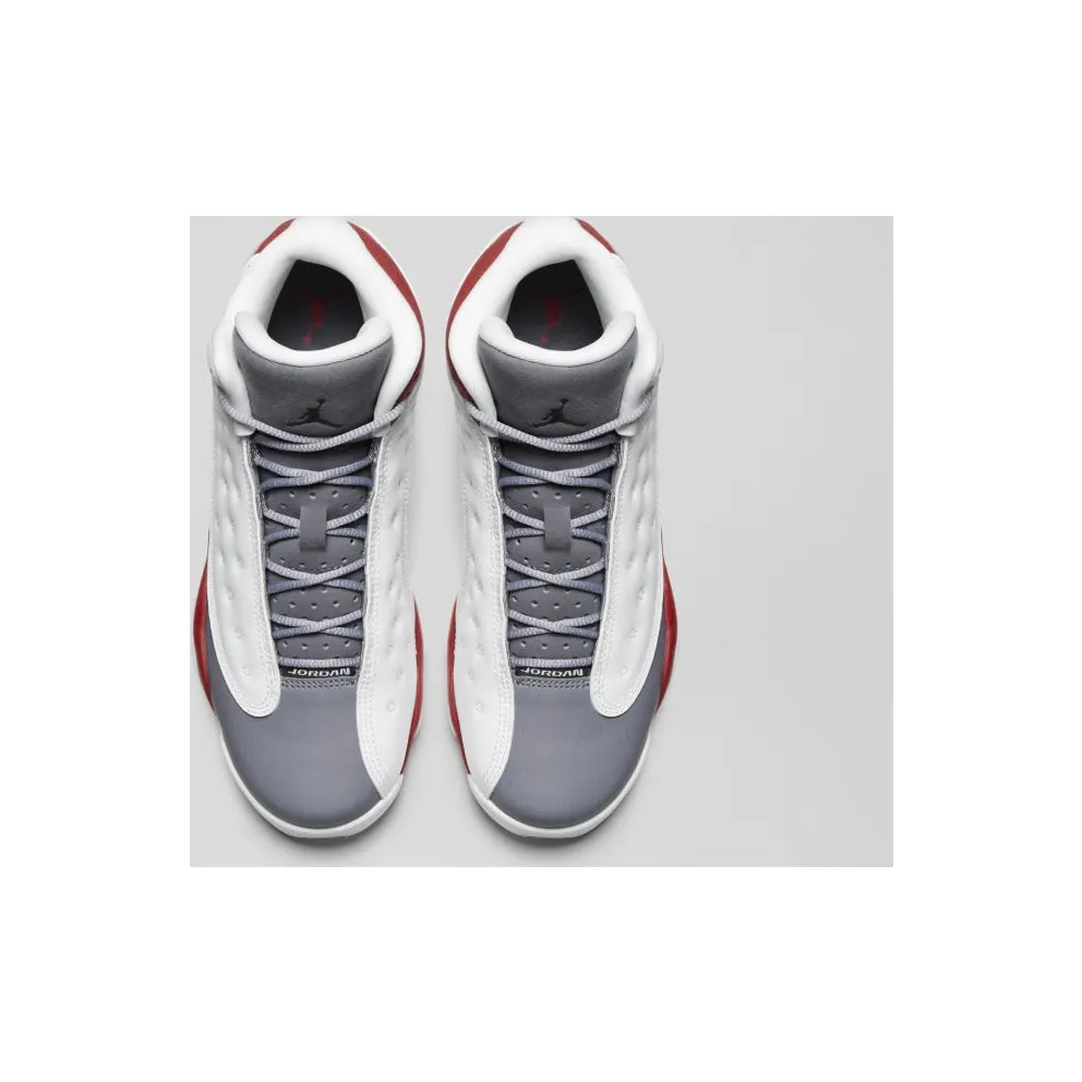 Jordan 13 Retro Grey Toe (GS) White/Black-True Red-Cmnt Grey (414574-126)