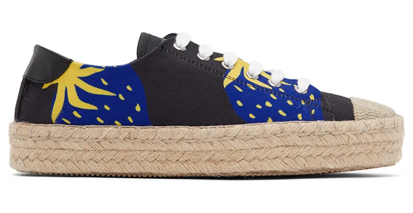 JW Anderson Beige Print Espadrille Sneakers (ANM36501A)