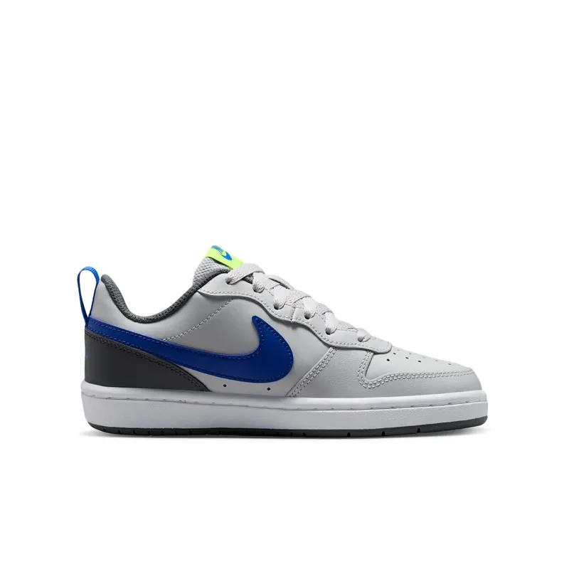 Nike Court Borough Low 2 Grey Fog Game Royal (GS) (BQ5448-012)