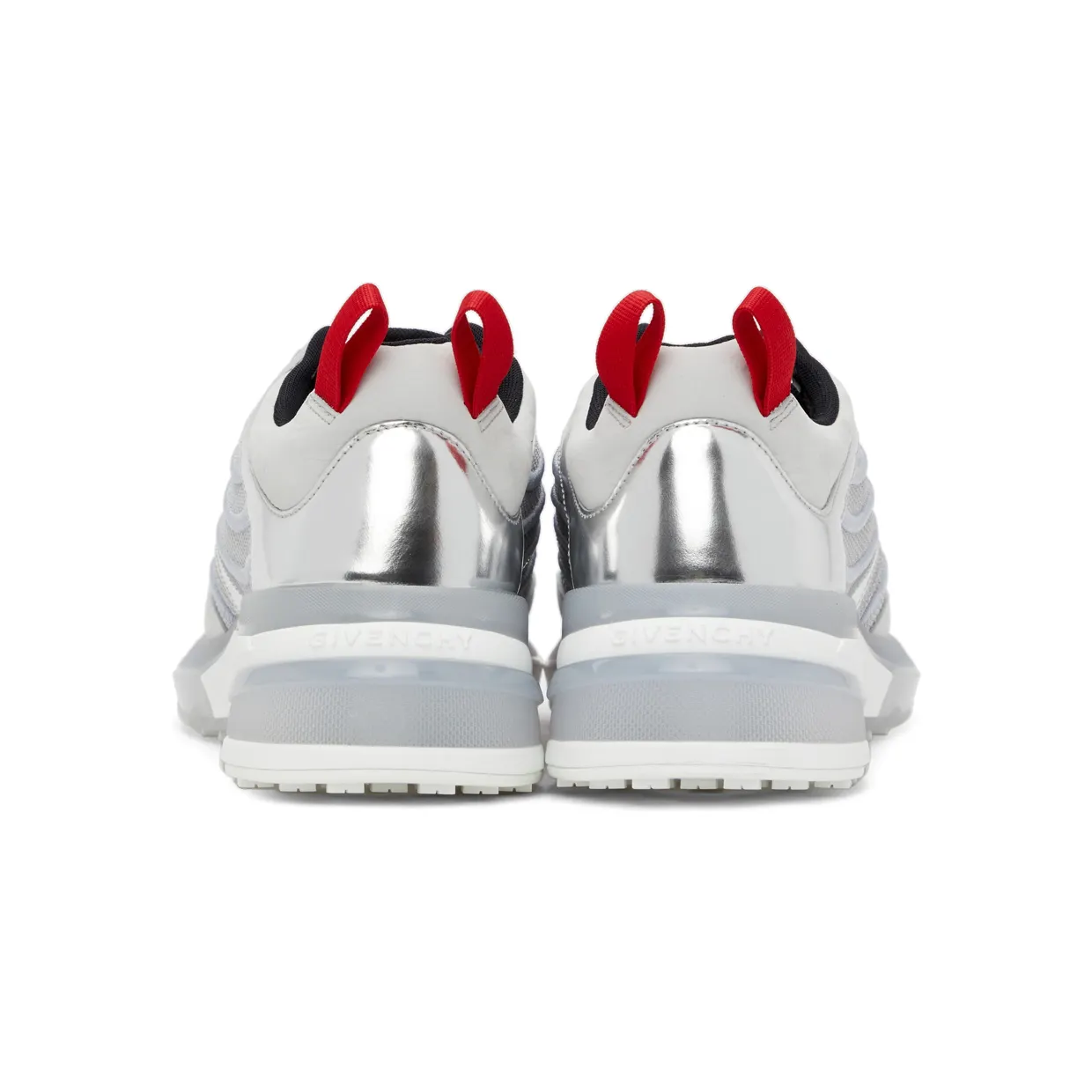Givenchy Grey & Silver Giv 1 Sneakers (BH004WH0WZ) (4)
