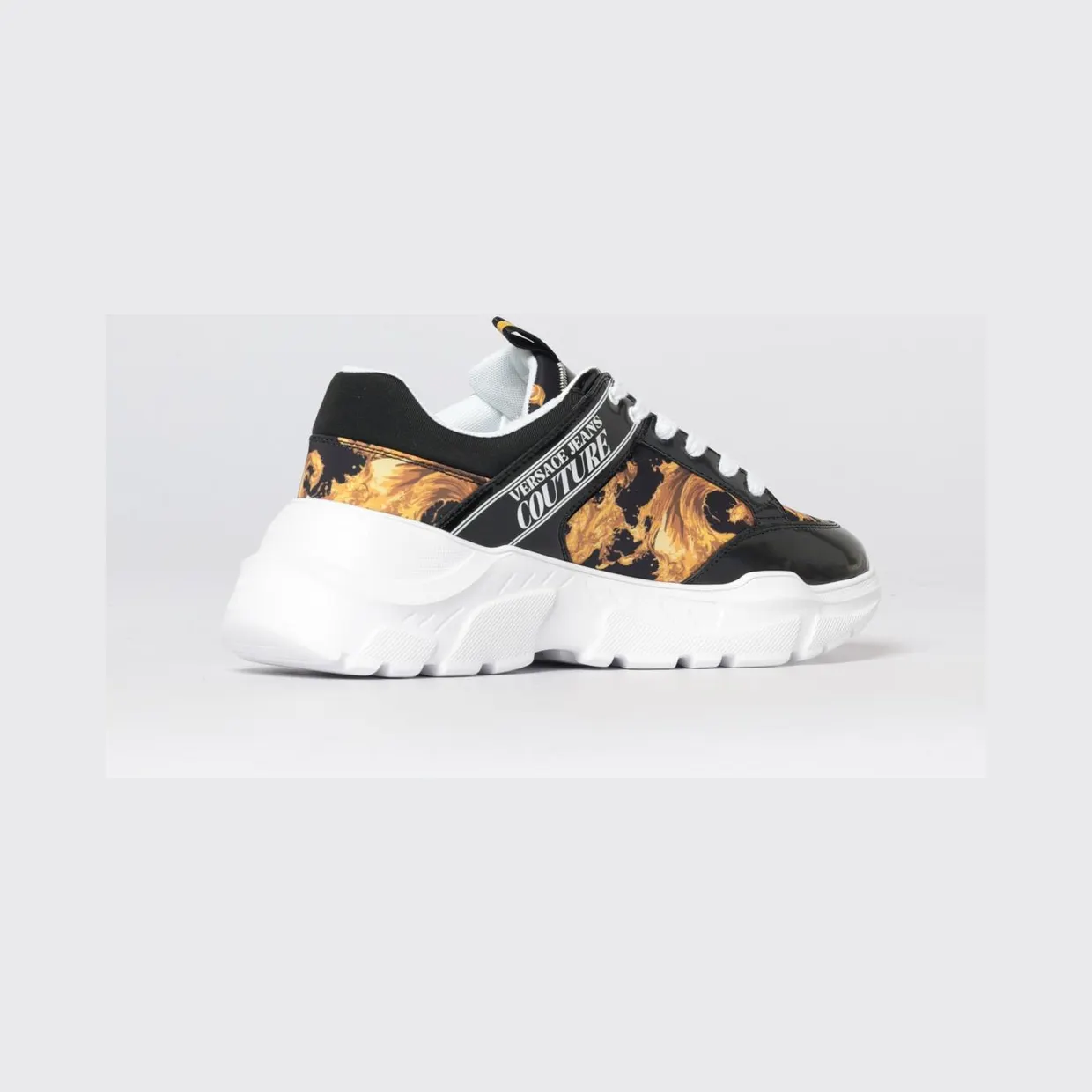 Versace Baroque Print Nylon Sneakers Black (80YA3SC2ZSD96G89) (2)
