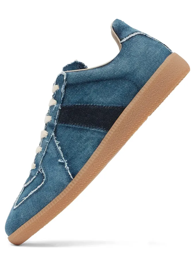 Maison Margiela Replica Denim sneakers met vervaagd effect – Blauw (S39WS0135P7578)