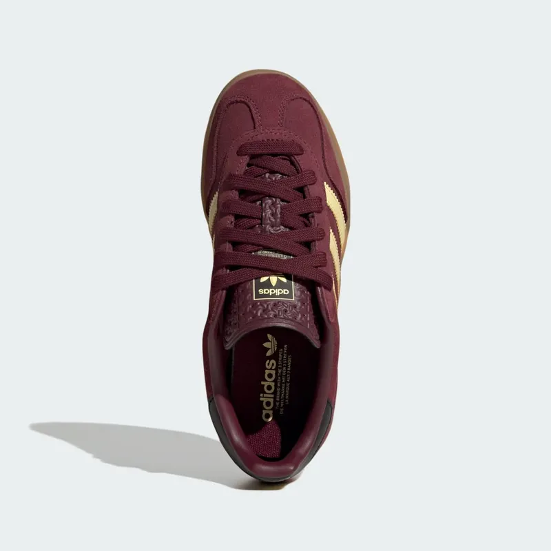Adidas Gazelle Indoor Maroon / Almost Yellow / Gold Metallic (KJ2291)