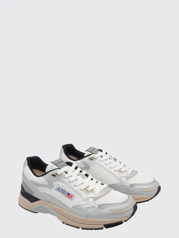Autry Hyperway Bicolour Leather and Mesh Low-Top White (HYLMMV13)
