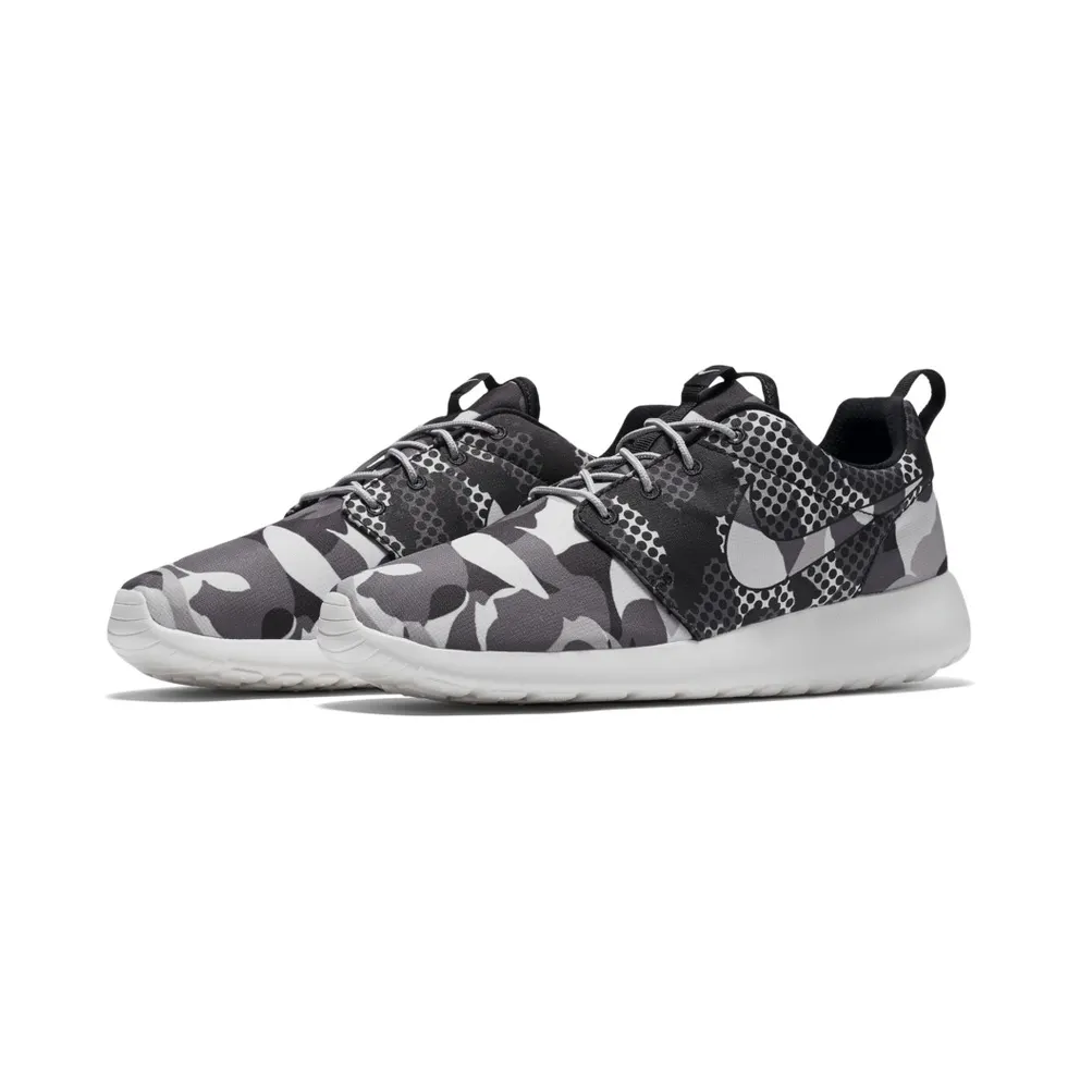 Nike Roshe One Print Camo White Black White/Black-Dark Grey-Wolf Grey (655206-100)