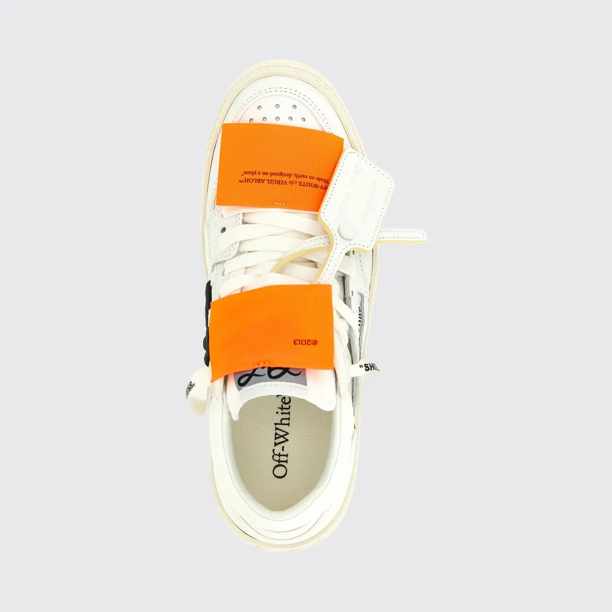 Off-White 3.0 Court Leather And Cotton Sneakers White (OWIA28EC99LEA0010120) (4)