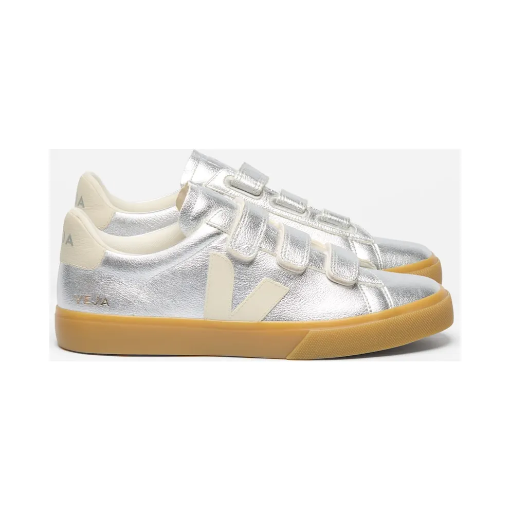 VEJA Recife aus Leder – Silver (RC0520779)