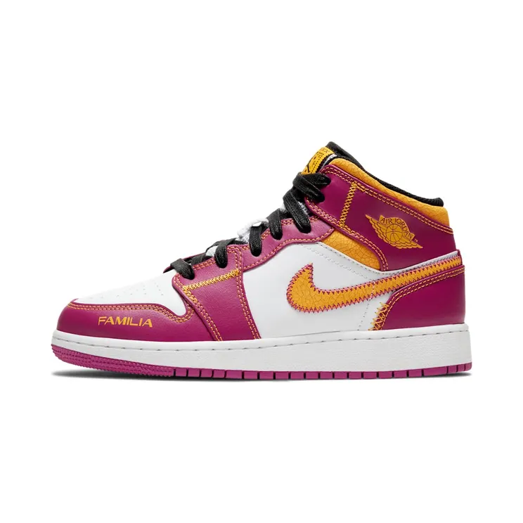 Air Jordan 1 GS Dia de Muertos White/Fuchsia/Orange/Black (DC0500-100)