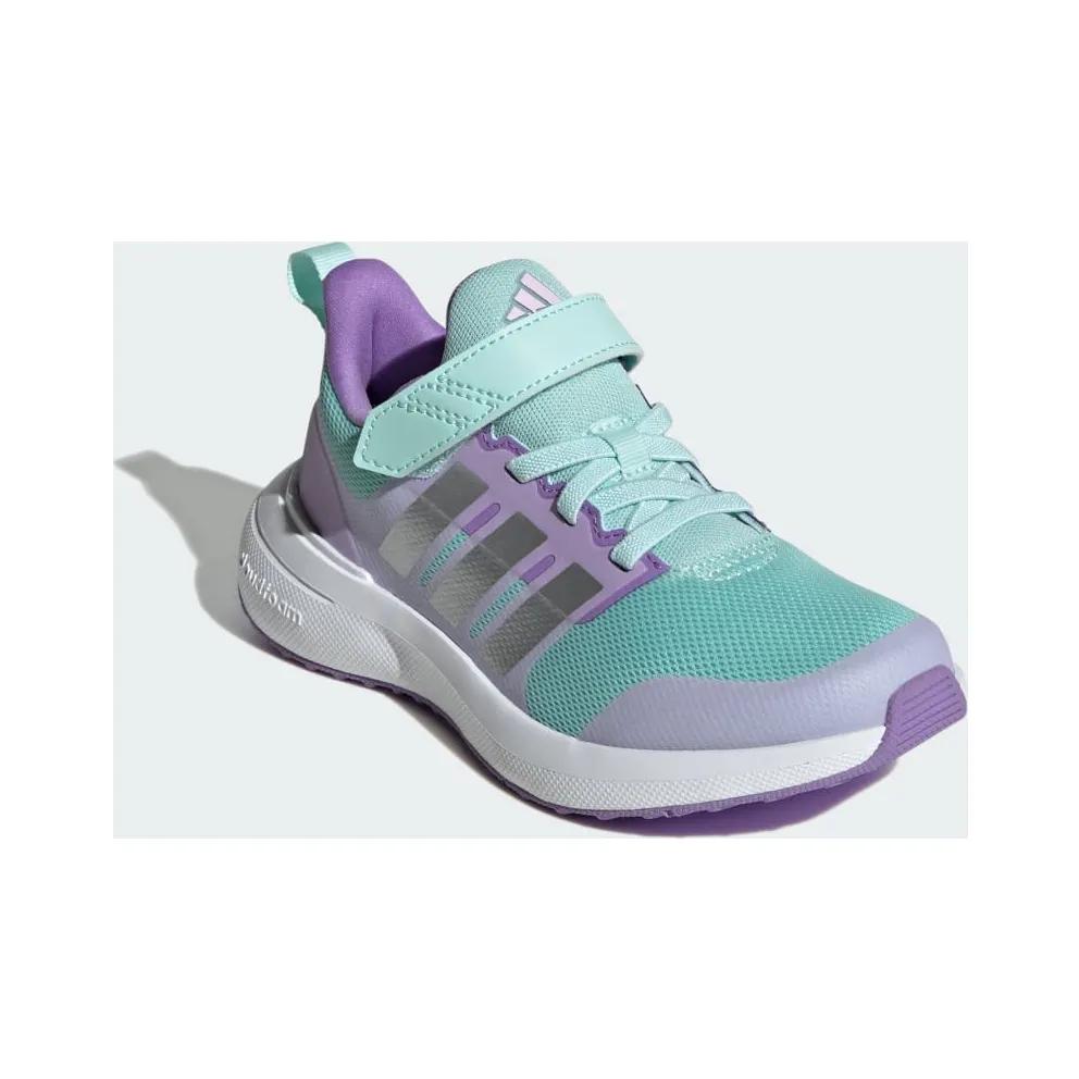 Adidas FortaRun 2.0 Cloudfoam Elastic Lace Top Strap Semi Flash Aqua / Silver Metallic / Orchid Fusion (ID2359)