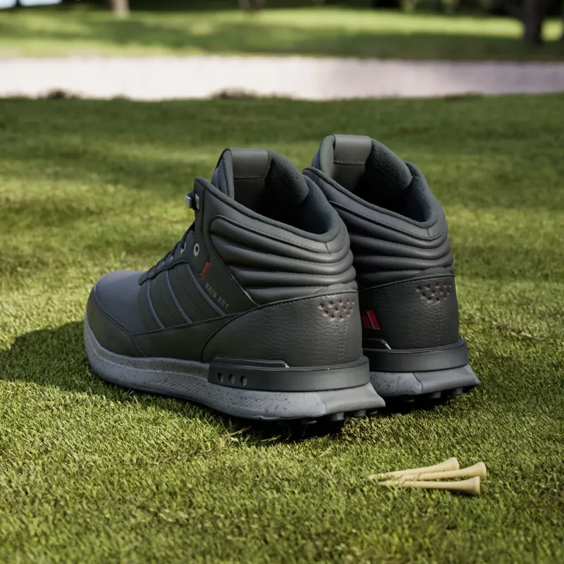 Adidas S2G Rain.RDY Golf “Core Black Iron Metallic Better Scarlet” (IH5177)