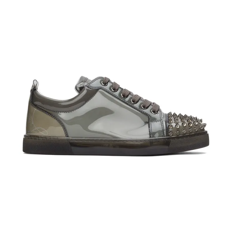 Christian Louboutin Gray Louis Junior X Ray Low-Top Sneakers (1221013)