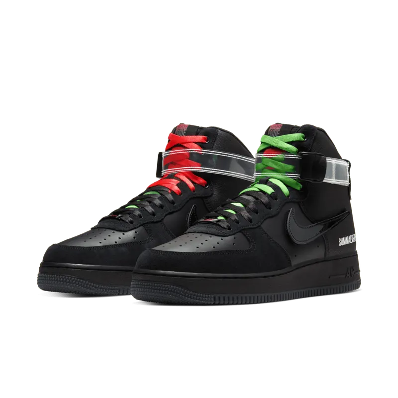 Nike Air Force 1 High All for 1 Lauren Halsey Summaeverythang Black/Black-Rage Green-Bright Crimson (CU3052-001)