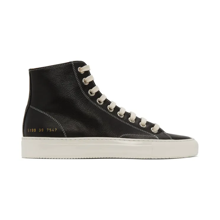 Common Projects Black Tournament High Sneakers (5199)