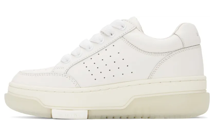 AMIRI White Stadium Low Sneakers (PS22WFS004-100) (3)