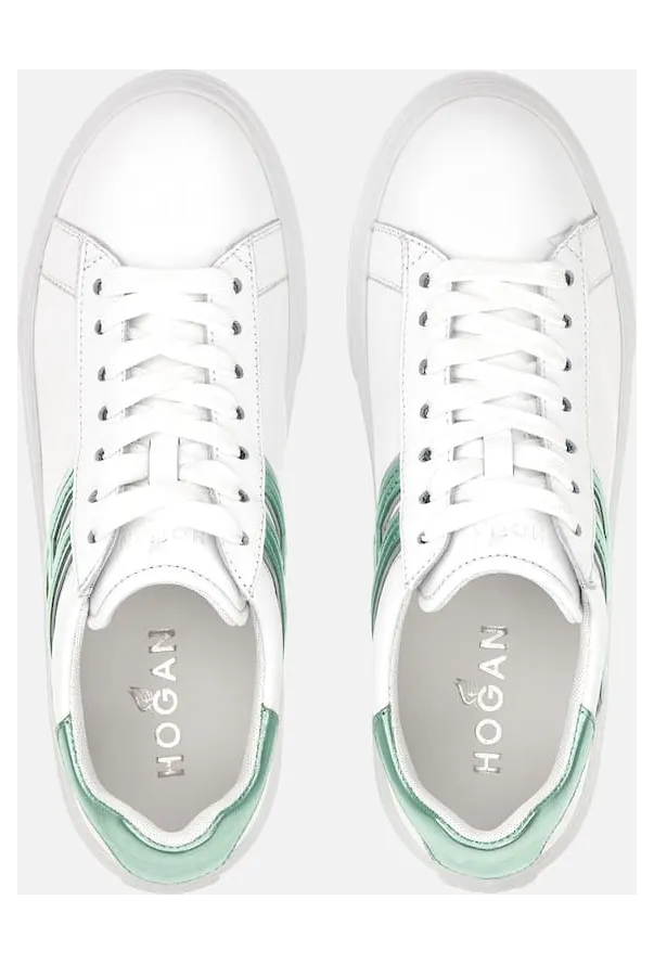 Sneakers Hogan H365 Green White (HXW3650J310RMW0RUO) (3)
