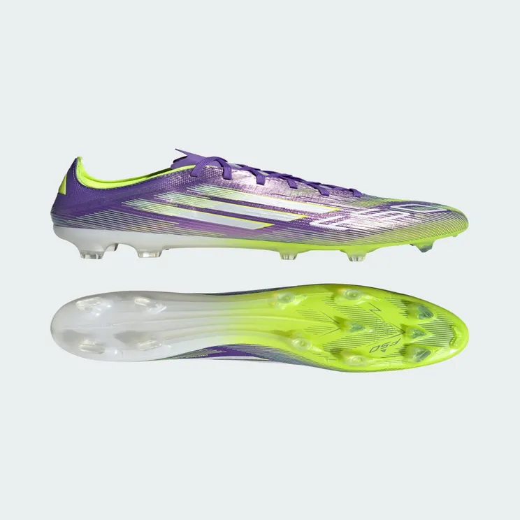 adidas F50 Pro Firm Ground Boots “Purple Rush / Cloud White / Lucid Lemon” (JH7683)