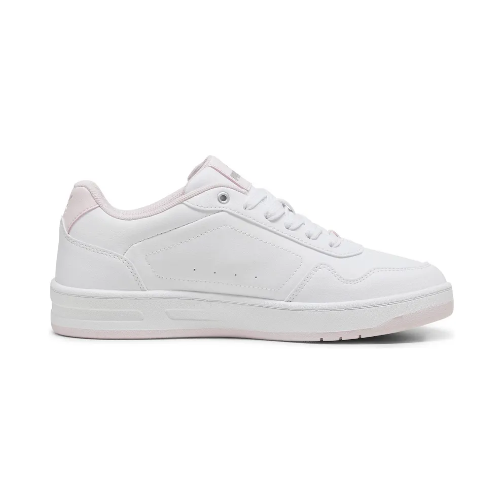 Puma Court Classy “Puma White / Whisp Of Pink / Puma Silver” (395021_04)