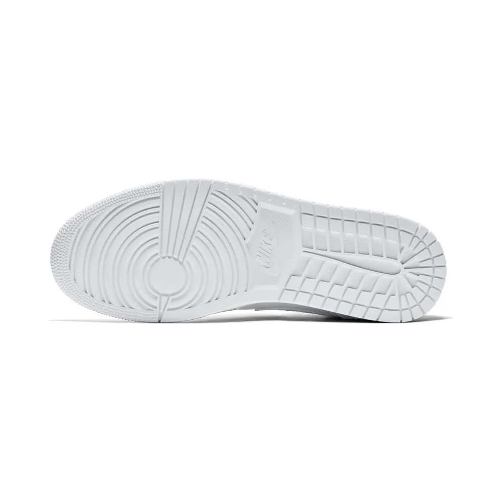 Jordan 1 Mid Triple White (2018) White/White-Pure Platinum (554724-109)