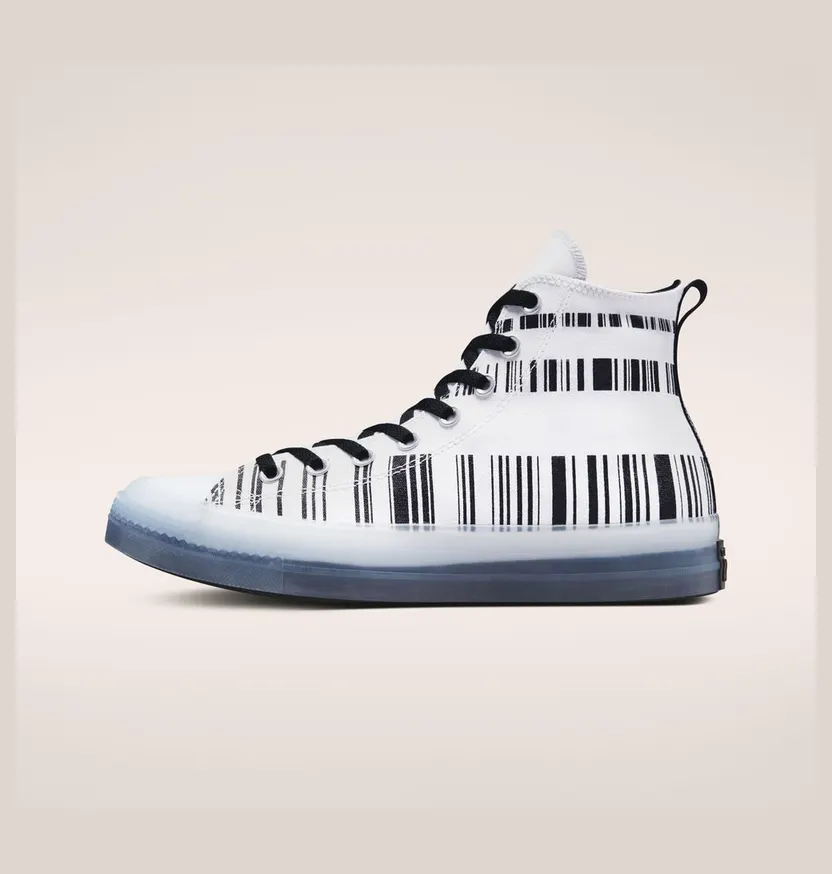 Converse Chuck Taylor All Star CX Translucent Barcode Wit/zwart/clear (A02600C)