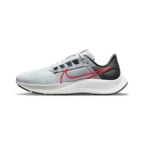 Nike Air Zoom Pegasus 38 “Pure Platinum / Wolf Grey / Iron Grey / Chile Red” (CW7356-004)