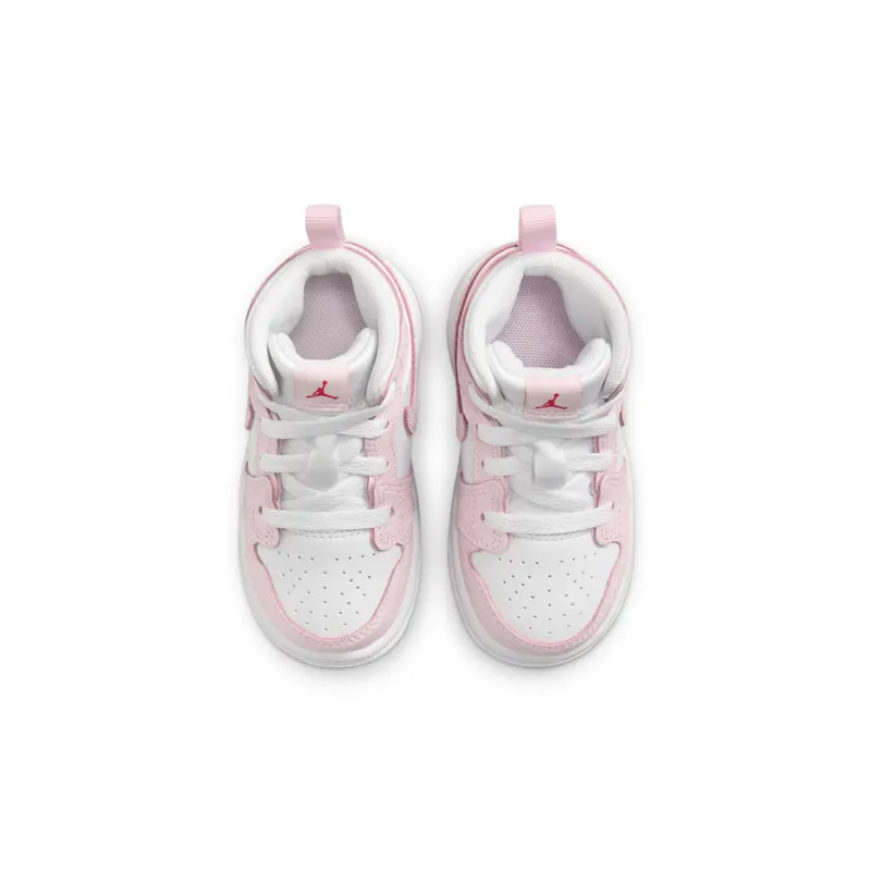 Jordan 1 Mid Pink Foam Fire Red (DQ8425-608)
