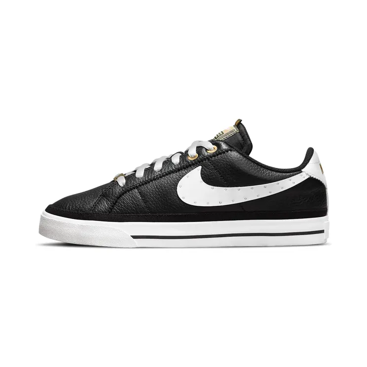 Nike Court Legacy Serena Williams Design Crew Black (W) “Black / Metallic Gold / Summit White” (DJ1454-001)