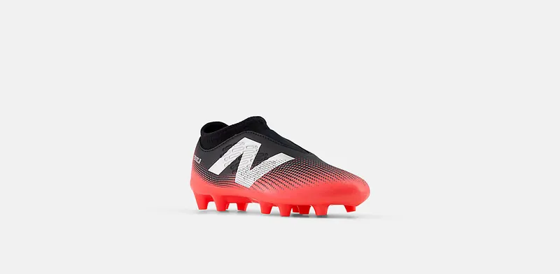 New Balance Tekela Magique V4+ Junior FG Black Energy Red Metallic Silver (GS/PS) (SJT3FR45)