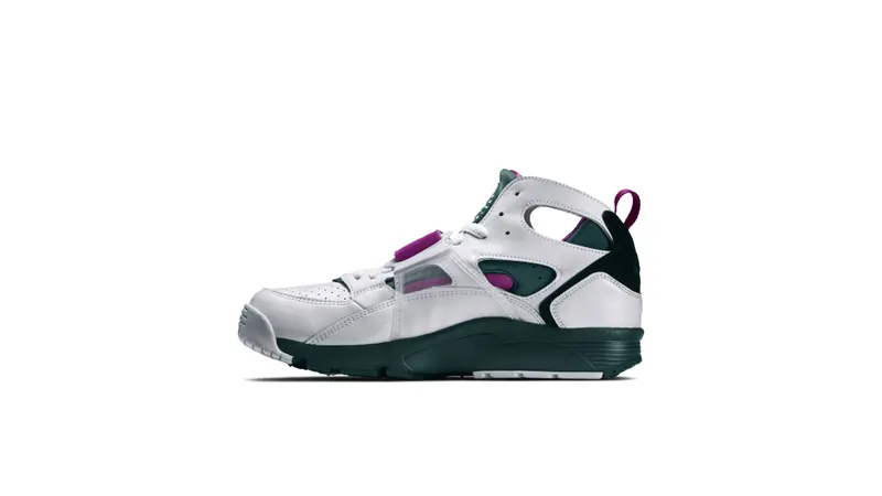 Nike Air Trainer Huarache Berry White/Dk Emerald-Black-Mdm Brry (647591-100)