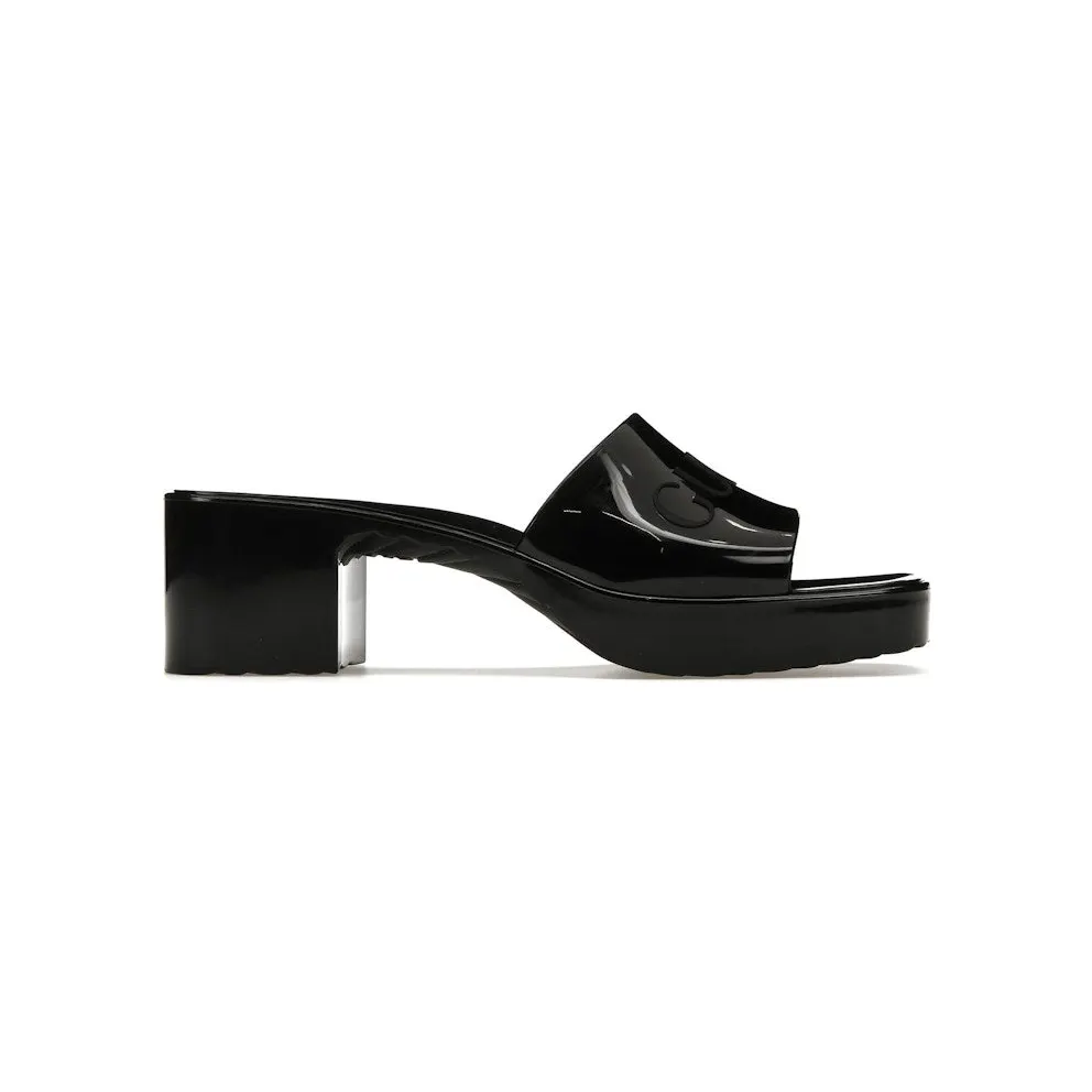 Gucci 60mm Slide Sandal Black Rubber (624730 J8700 1000)