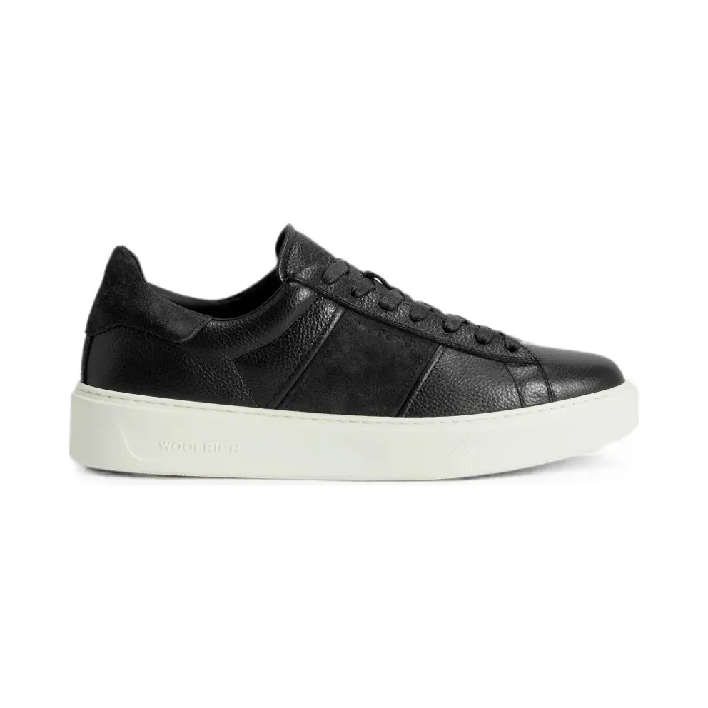 Woolrich Classic Court leren – Blue (CMWFFO2002MRUWFAJ0)