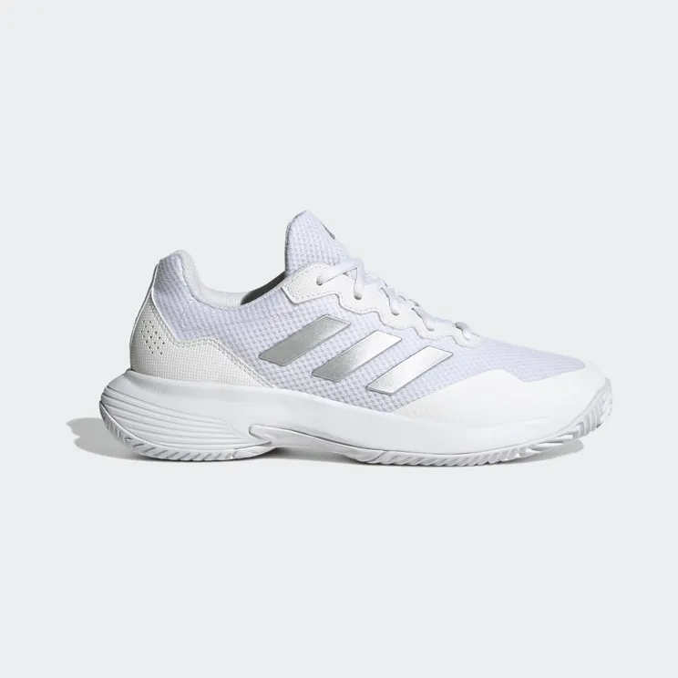 adidas Gamecourt 2.0 Tennis “Cloud White / Silver Metallic / Cloud White” (HQ8476)