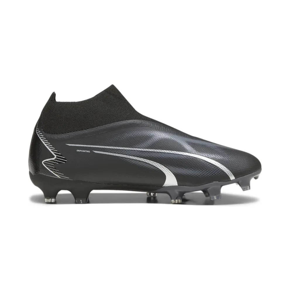 Puma Ultra Match+ Laceless FG/AG Football Boots Men 01 – PUMA white/PUMA black/fire orchid 45 Men, Black (107511)