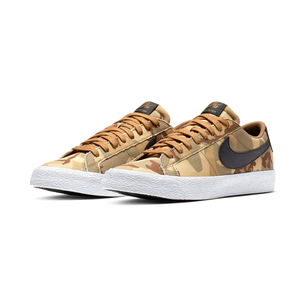 Nike SB Blazer Low Canvas Desert Camo Parachute Beige/Black-Ale Brown (889053-200)