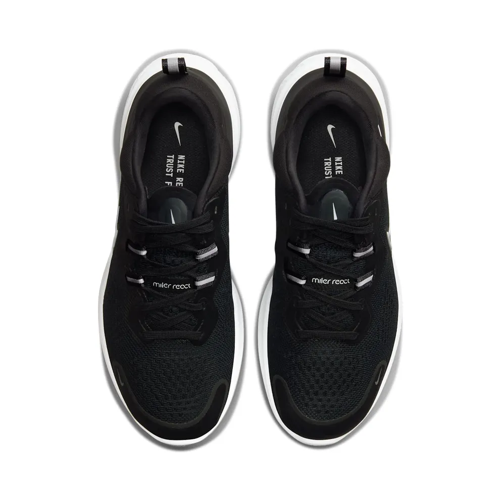 Nike React Miler 2 “Black / Smoke Grey / White” (CW7136-001)