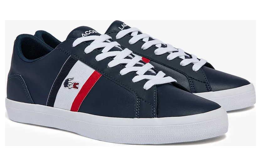Lacoste Herren Trikolor-Sneakers LEROND Blau (43CMA0053-092)