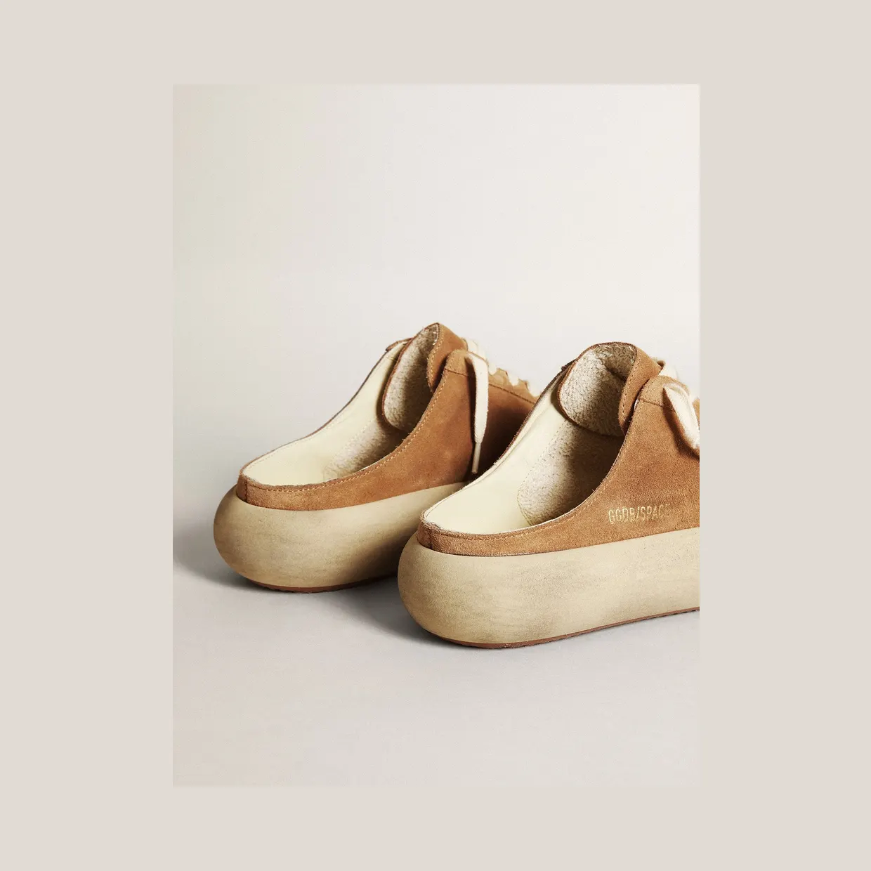Golden Goose Space-Star Sabot In Tobacco-Colored Suede With Perforated Star (GWF00382.F003329.55353) (5)