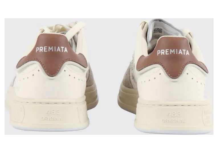 Premiata Quinn Leather Sneakers White 2 (QUINN8207) (2)