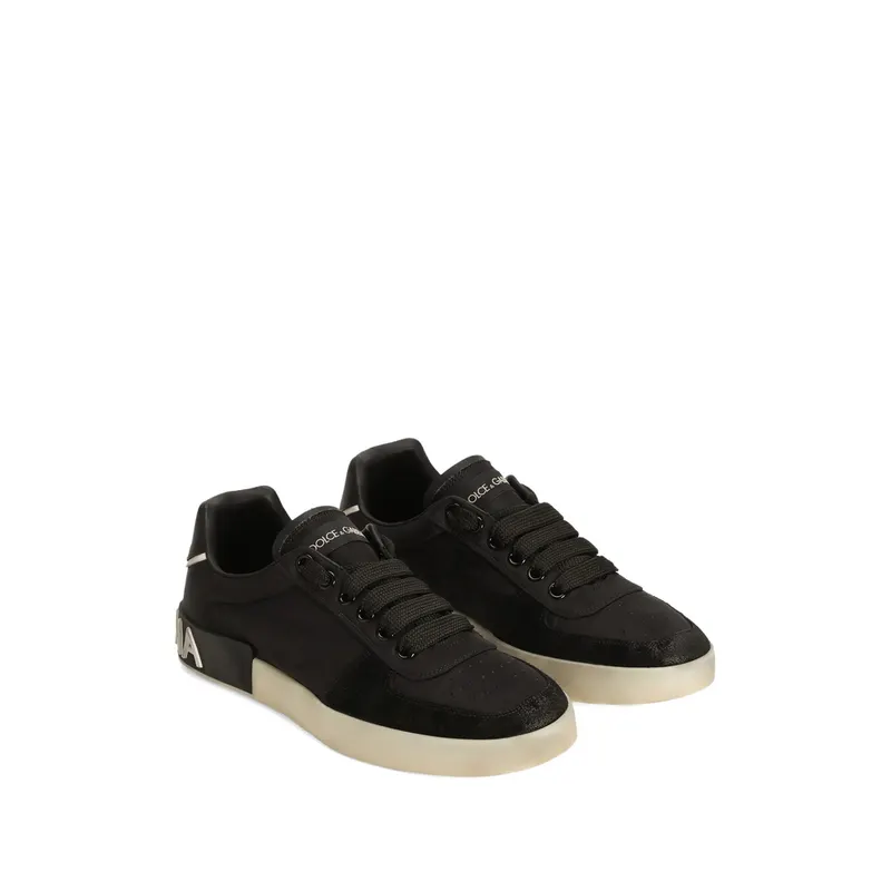 Dolce & Gabbana Portofino Nylon and Split Calfskin “Black” (CS2392 A0136 8B956)
