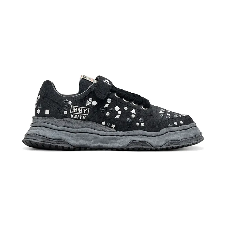 Maison Mihara Yasuhiro Keith OG Sole Embellished Canvas Black (A16FW713-BLKBLK)