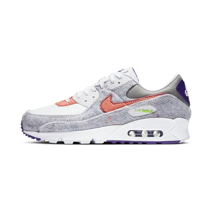Nike Air Max 90 Jacquard “White / Court Purple / Electric Green” (CT1684-100)