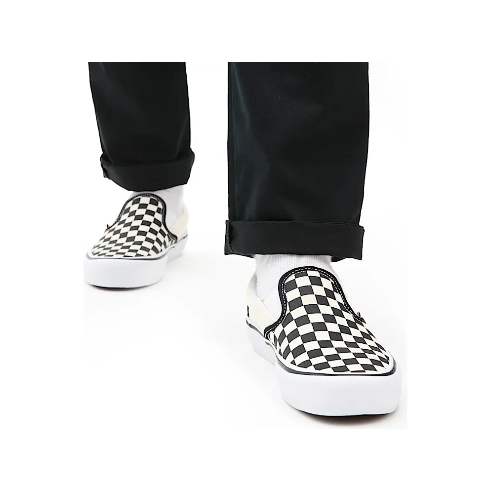 Vans Slip-On Pro Checkerboard Black White Black/White (VN0A347VAPK)