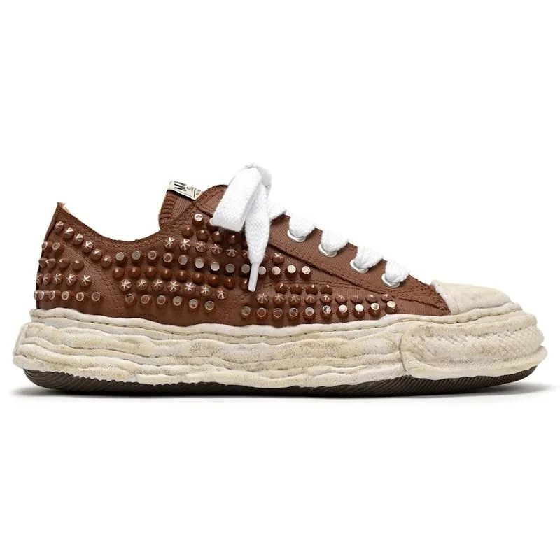 Maison Mihara Yasuhiro Peterson 23 OG Sole Studded Canvas Low Brown (A15FW721-BRN)