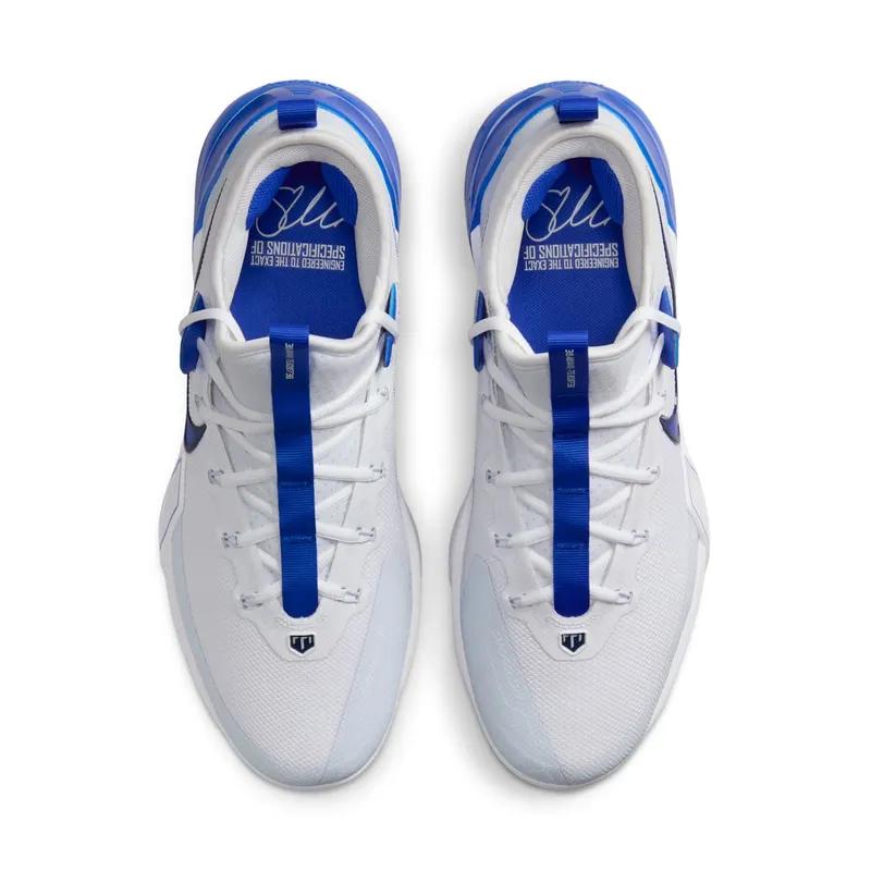 Nike Force Zoom Trout 9 Elite White Midnight Navy Football Grey Hyper Royal (FB2906-105)