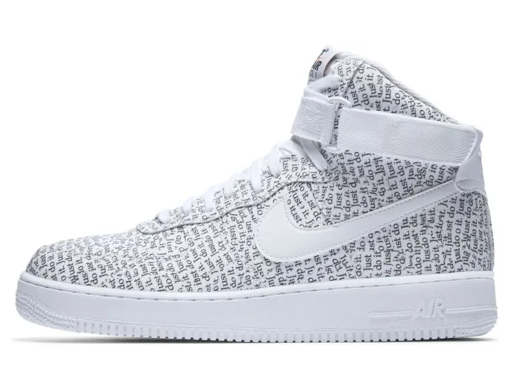 Nike Air Force 1 High Just Do It Pack White Black