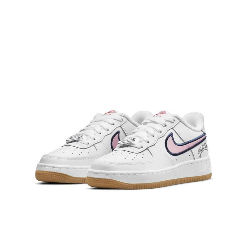 Nike Air Force 1 Low LV8 Just Do It White Pink Glaze (GS) (DB4542-100)