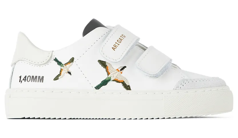 Axel Arigato Kids White Clean 90 Triple Bee Birds Straps Sneakers (19195)